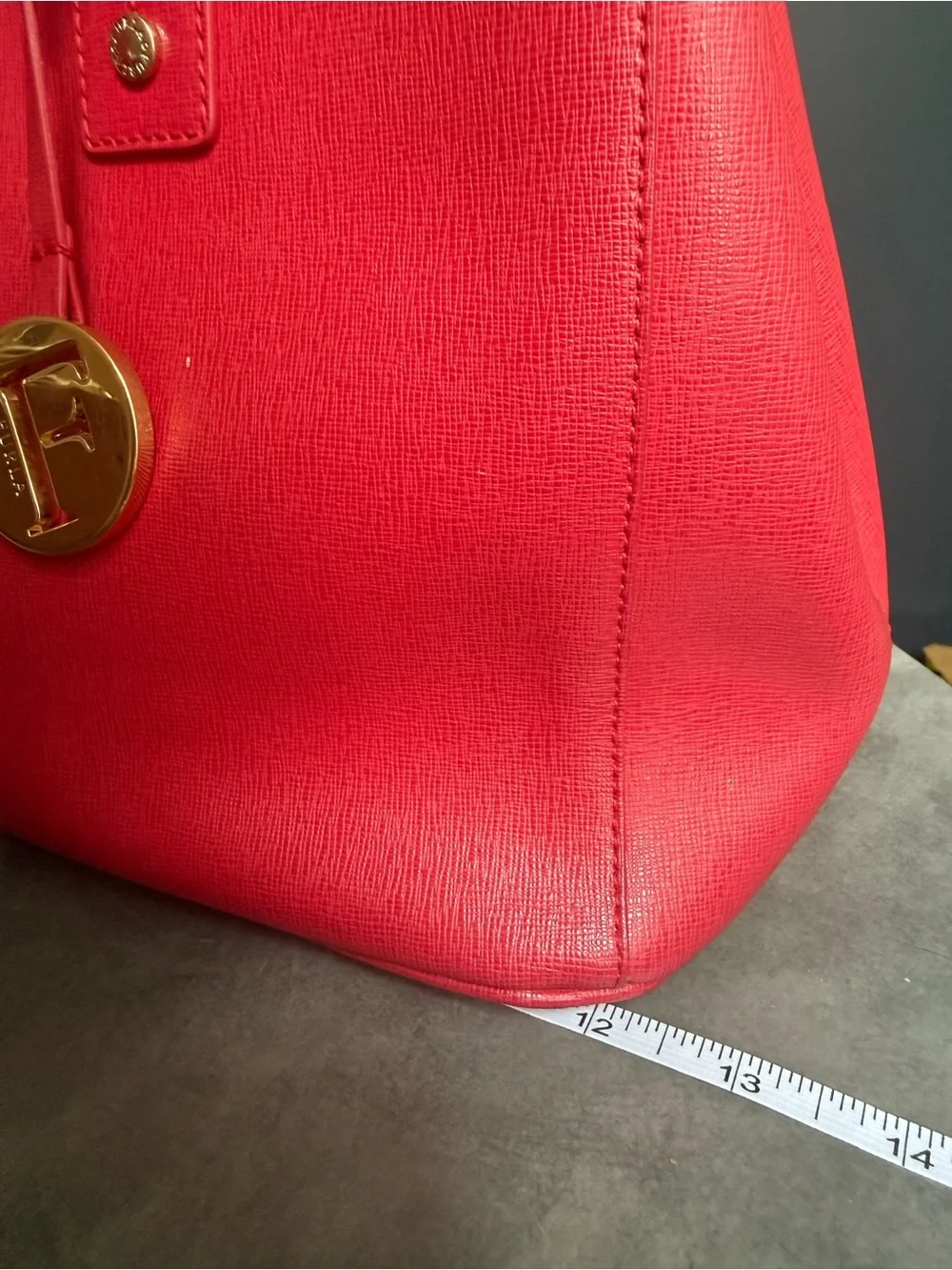Furla Fuchsia Pink Leather Top-Handle Tote with Shoulder Strap